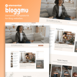 bloggmu feminine blog elementor template kit min